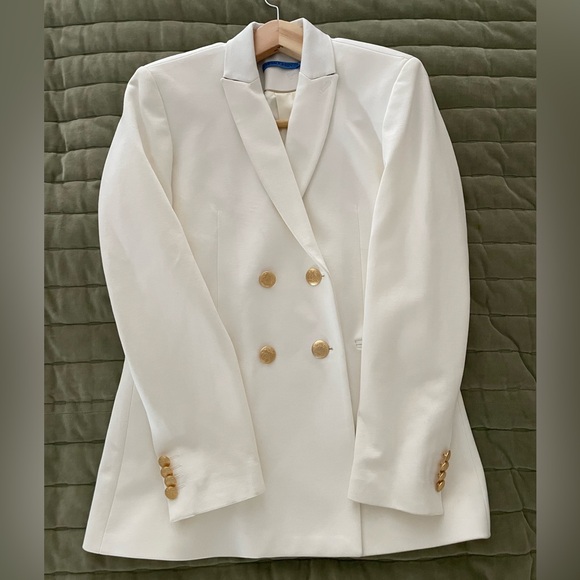 J. McLaughlin Marlowe Women's Blazer, white, size 0 - Picture 3 of 14